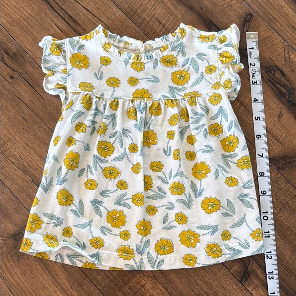 Carters Floral Baby shirt with Flowers